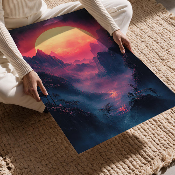 Crimson Sunset Reverie