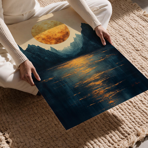 Sunlit Lake Serenity