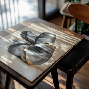 Metallic Ribbon Sculpture