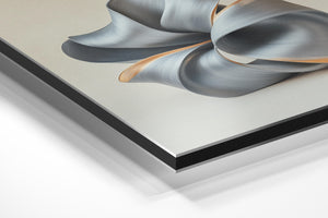 Metallic Ribbon Sculpture