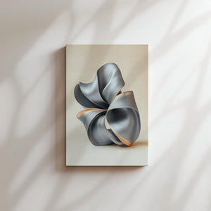 Metallic Ribbon Sculpture