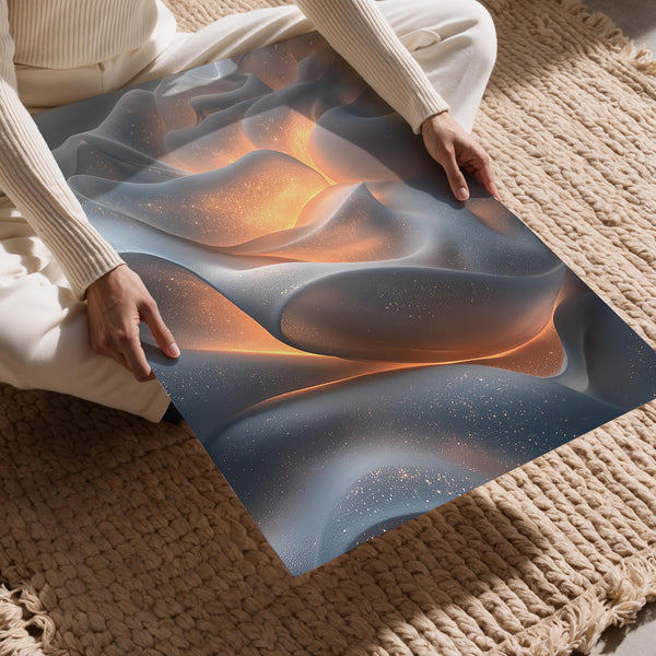 Fiery Geometric Mosaic