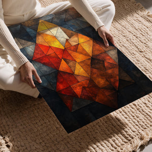 Angular Earth-Tone Abstract