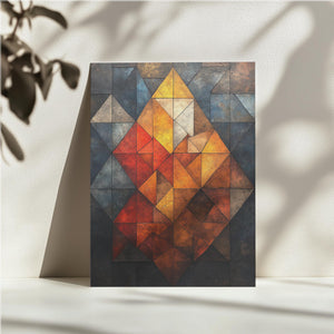 Angular Earth-Tone Abstract