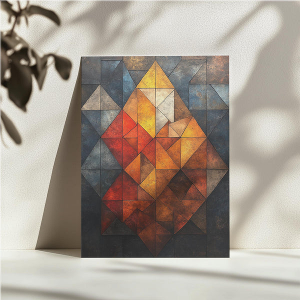 Angular Earth-Tone Abstract