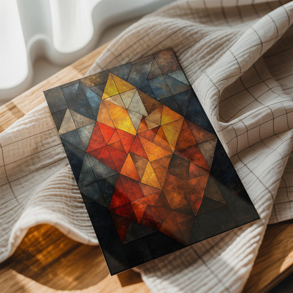 Angular Earth-Tone Abstract