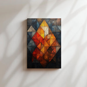 Angular Earth-Tone Abstract