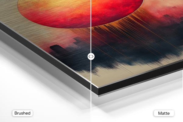 Fiery Sunset Over City