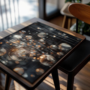 Shimmering Glass Spheres