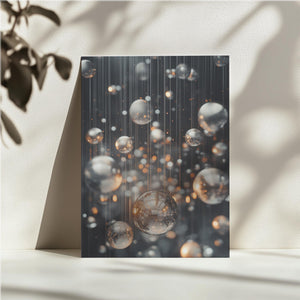 Shimmering Glass Spheres