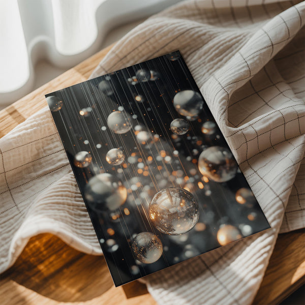 Shimmering Glass Spheres