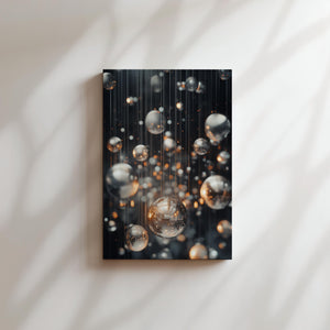 Shimmering Glass Spheres