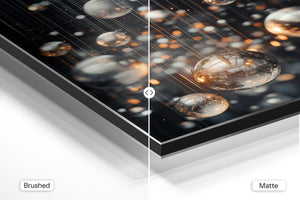 Shimmering Glass Spheres