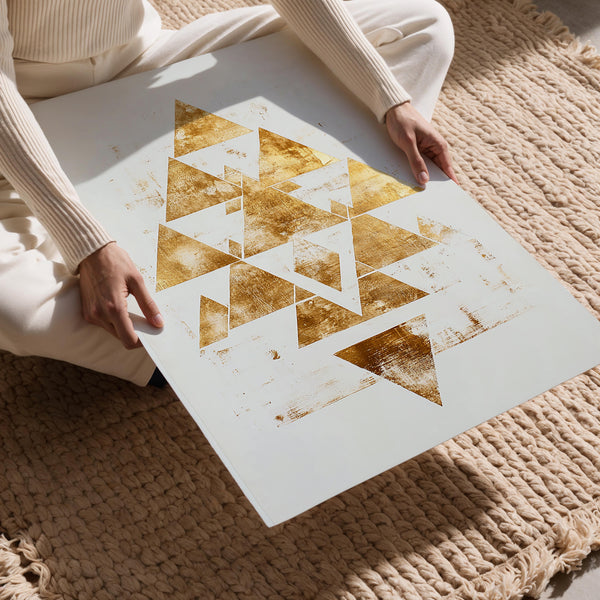 Golden Geometry Pattern