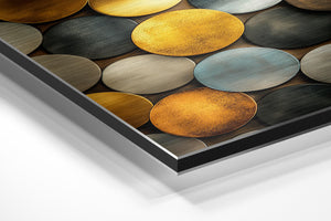 Golden Metallic Circles