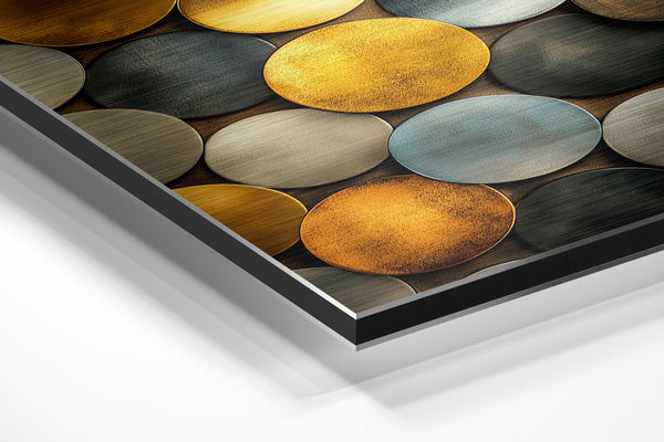 Golden Metallic Circles