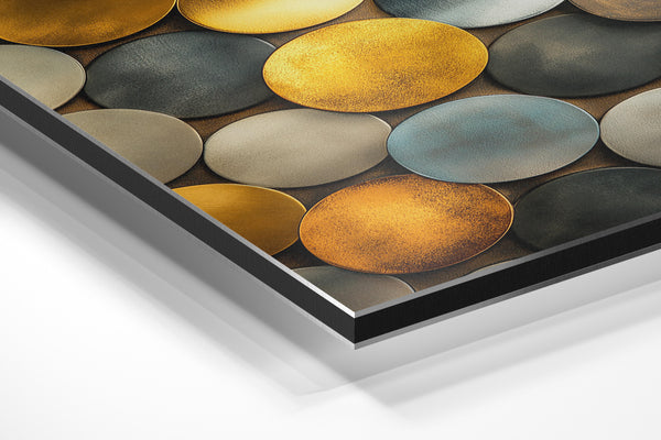 Golden Metallic Circles