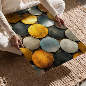 Golden Metallic Circles