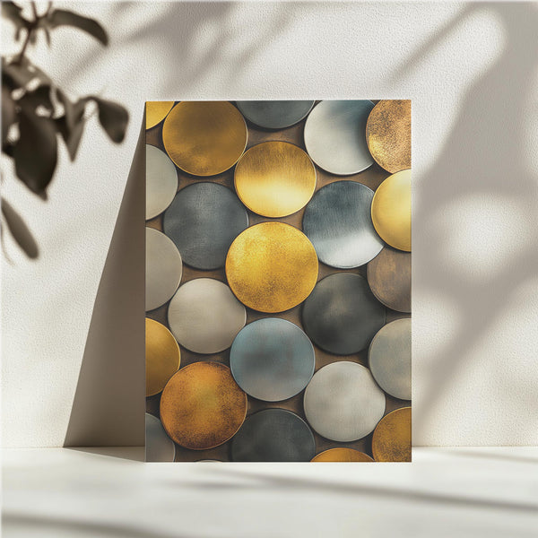 Golden Metallic Circles