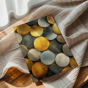 Golden Metallic Circles