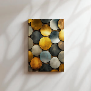 Golden Metallic Circles