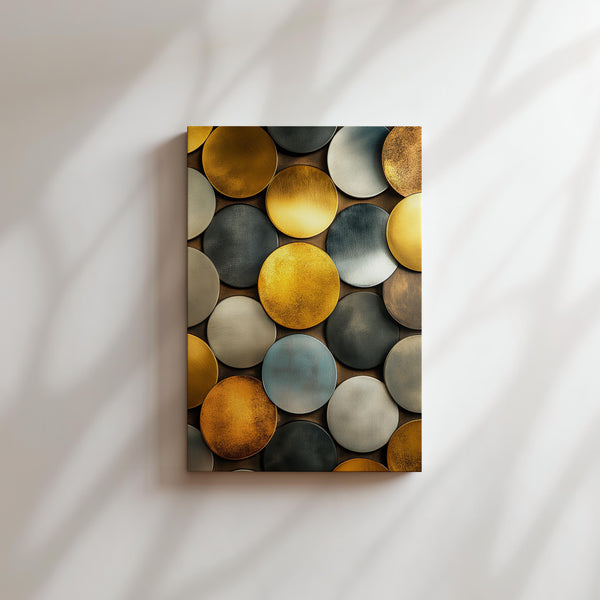 Golden Metallic Circles
