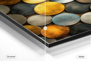 Golden Metallic Circles