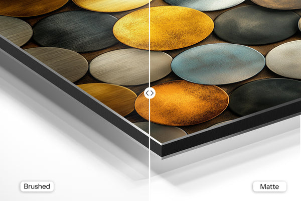 Golden Metallic Circles