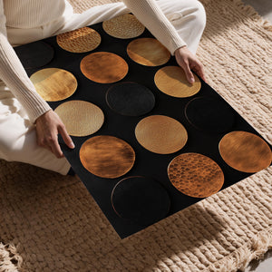 Textured Gold & Black