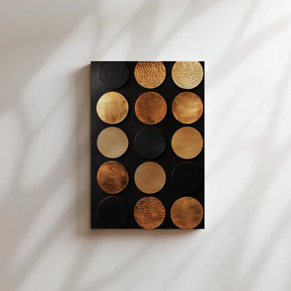 Textured Gold & Black