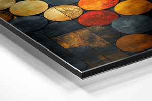 Vibrant Metallic Circles