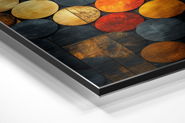 Vibrant Metallic Circles