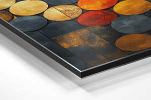 Vibrant Metallic Circles