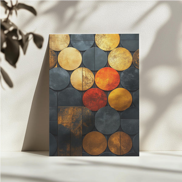 Vibrant Metallic Circles