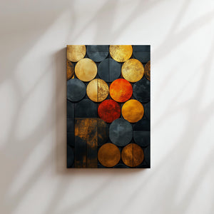 Vibrant Metallic Circles