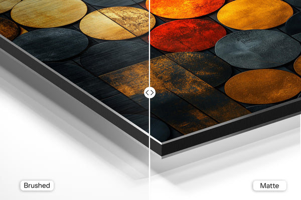 Vibrant Metallic Circles