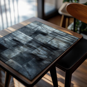 Marble Stacked Cubes