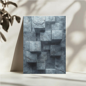 Marble Stacked Cubes