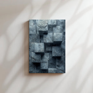 Marble Stacked Cubes