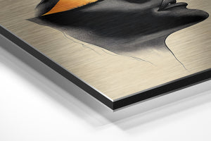 Abstract Golden Portrait