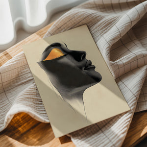 Abstract Golden Portrait