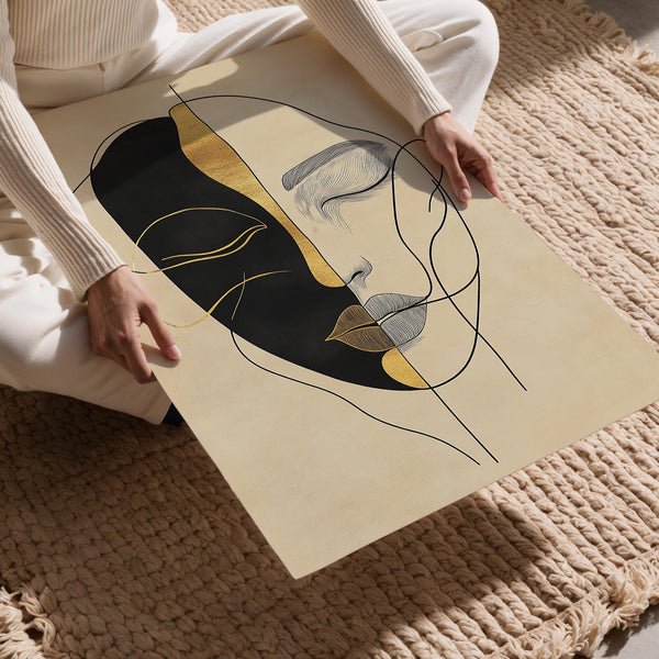 Split Face Illustration