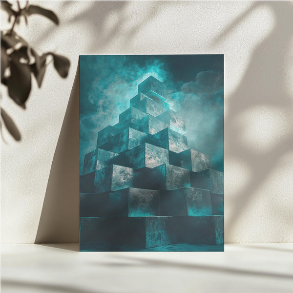 Glowing Pyramid Cubes