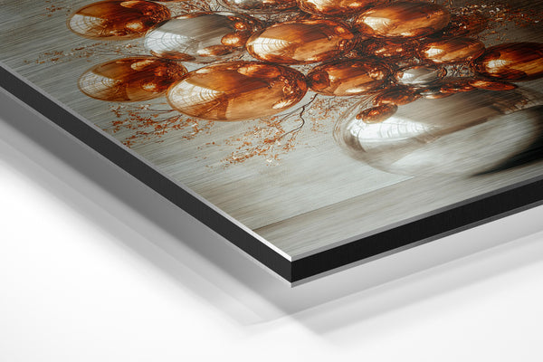 Copper Sphere Sculpture