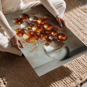 Copper Sphere Sculpture