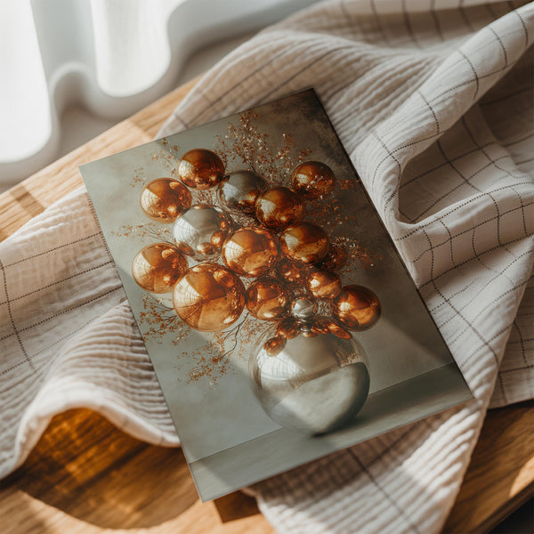 Copper Sphere Sculpture