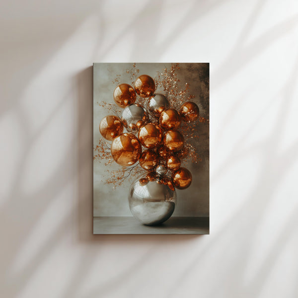 Copper Sphere Sculpture