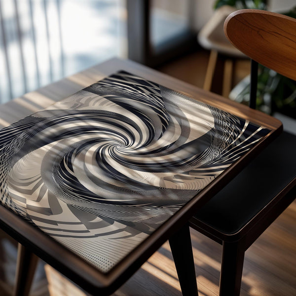 Monochrome Spiral Vortex