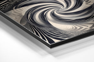 Monochrome Spiral Vortex