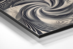 Monochrome Spiral Vortex